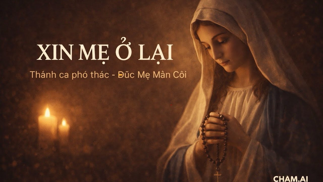 XIN MẸ Ở LẠI | Thánh Ca Phó Thác – Đức Mẹ Mân Côi