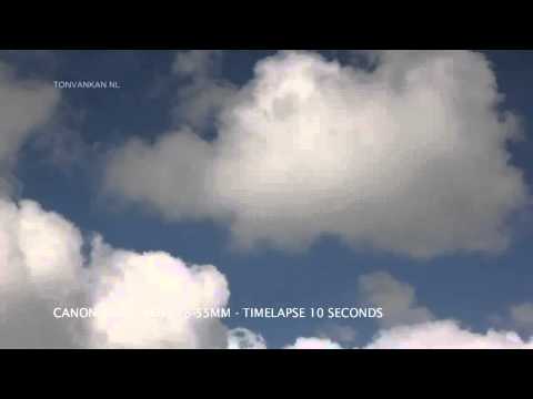 CANON 550D TIMELAPSE CLOUDS test 5 and 10 seconds