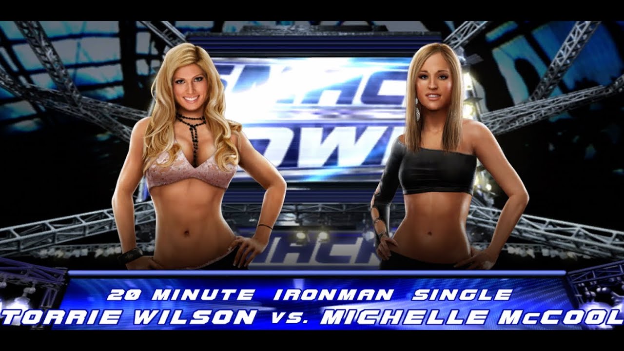 WWE Smackdown vs RAW 2008 Xbox 360 (Torrie Wilson vs Michelle McCool) Ironman Single Match