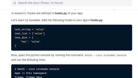 23. Frappe Hooks:  tap into functionality and events - ERPNext
