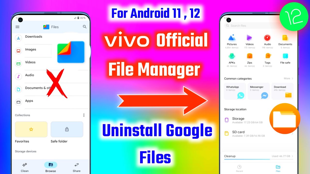 vivo file manager download how to uninstall google files and install