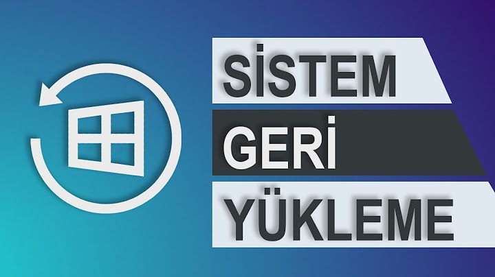 SİSTEM GERİ YÜKLEME NASIL YAPILIR  |  WİNDOWS 10 SİSTEM GERİ YÜKLEME [2022]