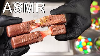 Asmr -Turkish Chocolate Ülker Metro İce Cream Rolls Oddly Satisfying Tingles - Tapping & Scratching