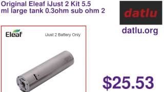 Original Eleaf iJust 2 Kit 5.5ml large tank 0.3ohm sub ohm 2600mAh Capacity 30W-80W iSmoka ijust2