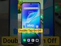 double tap screen on off vivo | enable double tap to screen on off in vivo #techshorts #vivo #tech