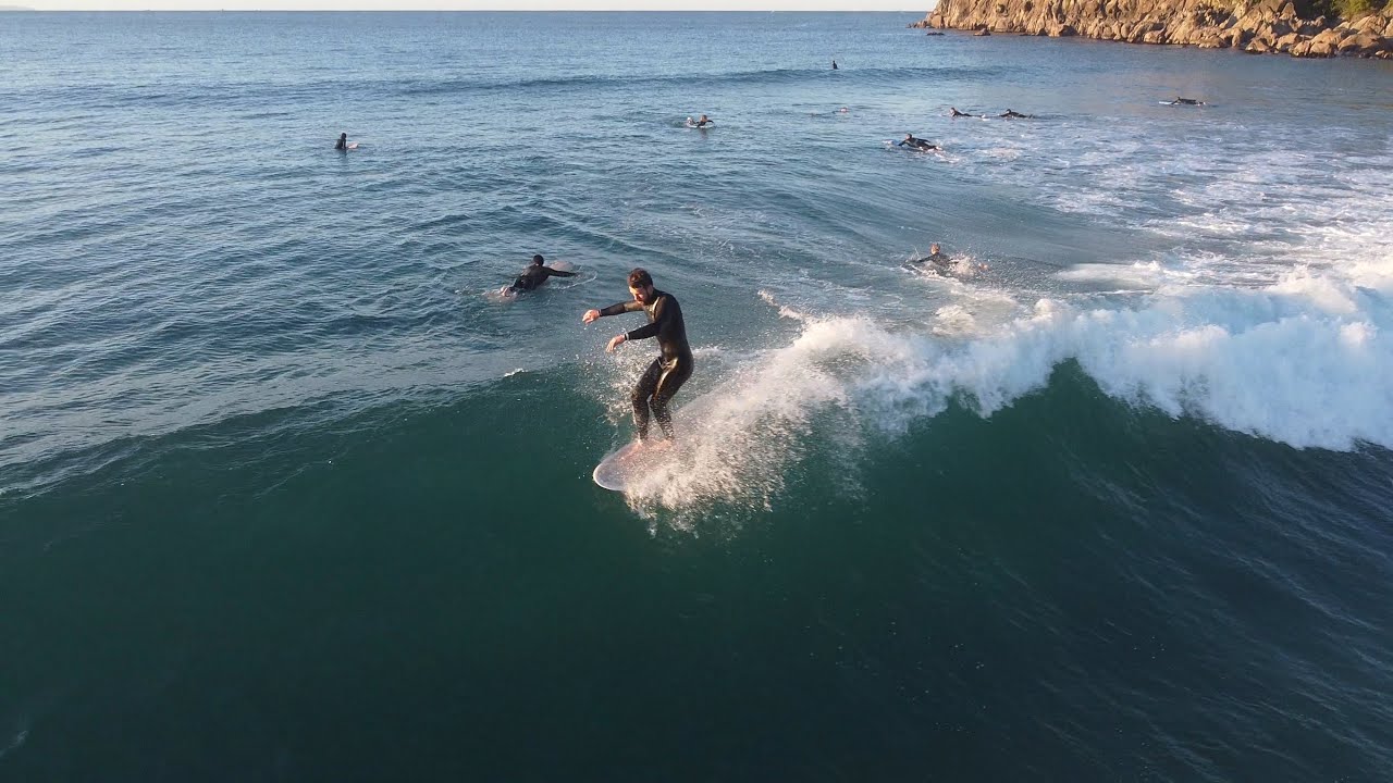 Maunganui party waves surfing with loggers [