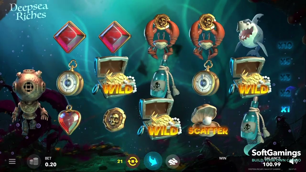 Mascot Gaming - Deepsea Riches - Gameplay Demo
