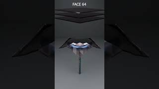 1 Million Faces Cloth Drop Simulation 🤯 | Ultra Smooth & Satisfying Blender Physics