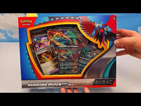 roaring moon booster box Pokemon EX + Iron Valiant EX Sealed Case gone world is the ferocious Roaring Moon ex pokémon trading card game roaring