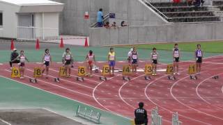 20160924群馬高校新人陸上女子100m予選10組