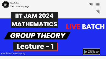 IIT JAM 2024 Mathematics | Group Theory Lecture - 1 | IIT JAM 2024 Live Course #iitjam #iitjam2024