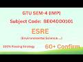 GTU SEM-4 ESRE IMP Topics | 100% Passing Strategy (60+ Marks Confirm) 🔥 | Smart Study Gujarat