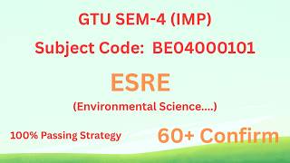 GTU SEM-4 ESRE IMP Topics | 100% Passing Strategy (60+ Marks Confirm) 🔥 | Smart Study Gujarat