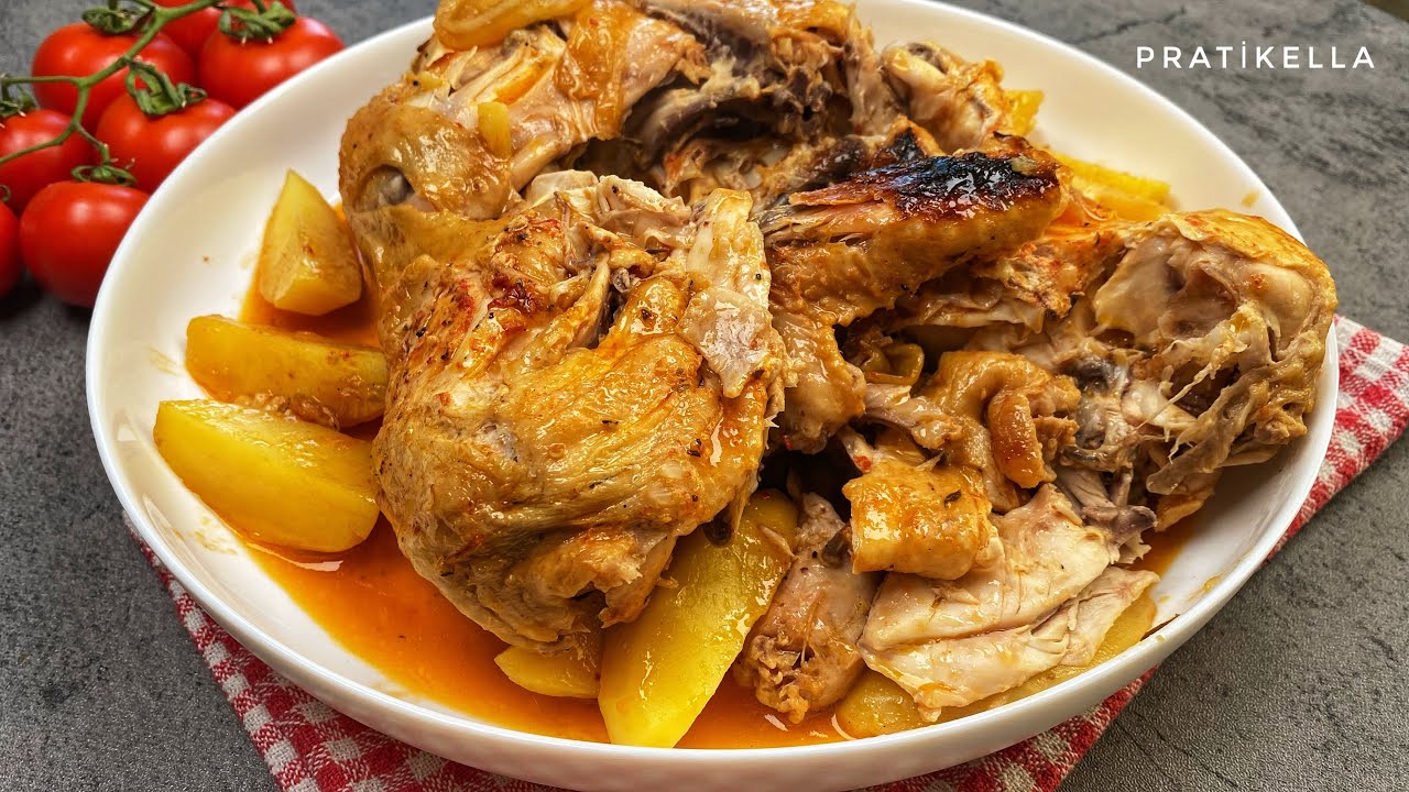 TANDIR LEZZETİNDE TAVUK NASIL YAPILIR😋 KENDİ SUYUYLA TENCEREDE YUMUŞACIK TAVUK HAŞLAMA TARİFİ👍