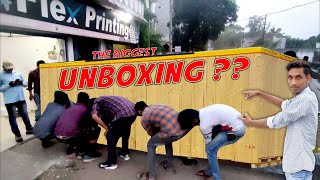 Biggest unboxing ever // The biggest Unboxing // Flax printing machine //Hacker Bharat