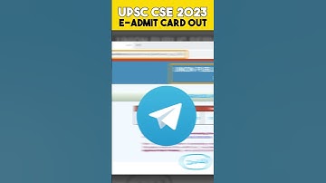 UPSC Prelims 2023 Admit Card out #upsc #shorts