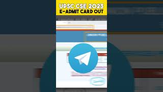 UPSC Prelims 2023 Admit Card out #upsc #shorts