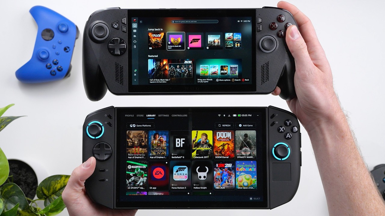 ROG XBOX Ally X против Lenovo Legion Go 2: какую портативную консоль купить в 2025 году?