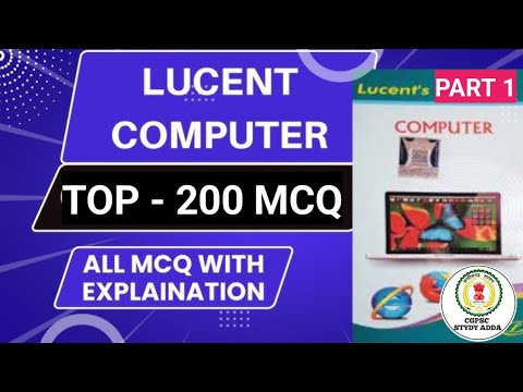 MOST IMPORTANT COMPUTER MCQ | LUCENT BOOK PART 1 COMPLETE SOLUTION FOR ...