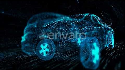 Abstract Futuristic Car on Dark Background | Motion Graphics - Envato elements