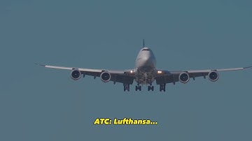 Lufthansa B747 Gear ⚙️ Issue Pilot Declares Emergency 🚨 #aviation #planespotting #atc #cockpit