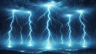 Strong Storms And Heavy Thunderstorms, Heavy Rain Sounds For Sound Sleep, Relaxation & Meditation