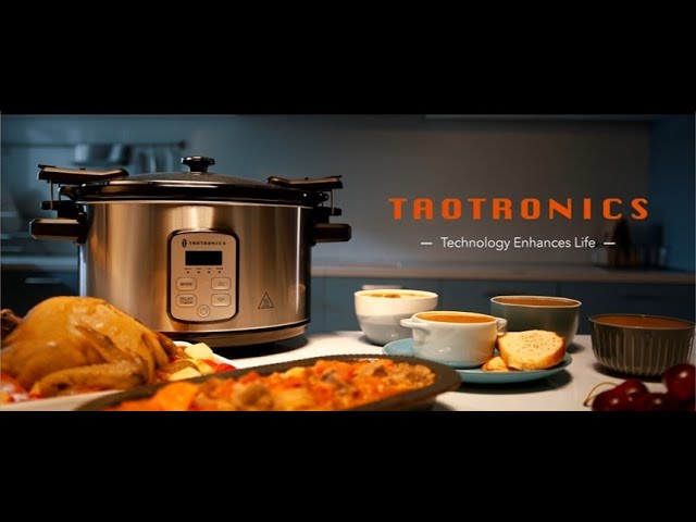 TaoTronics Slow Cooker, 6 Quart Portable Programmable Slow Cooker