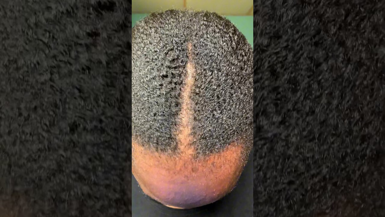 Sleek Low bun on 4C Natural Hair with no Gel 