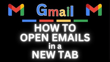 How To Open An Email Into A New Tab Using Gmail on a PC | Step-by-Step Tutorial | PC Tutorial