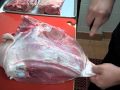 Deboning a pork leg