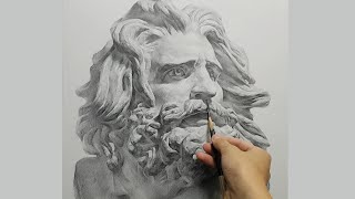 석고소묘 l Plaster cast Drawing l pencildrawing l dessin l 히게 l La Marseillaise l 라 마르세이예즈