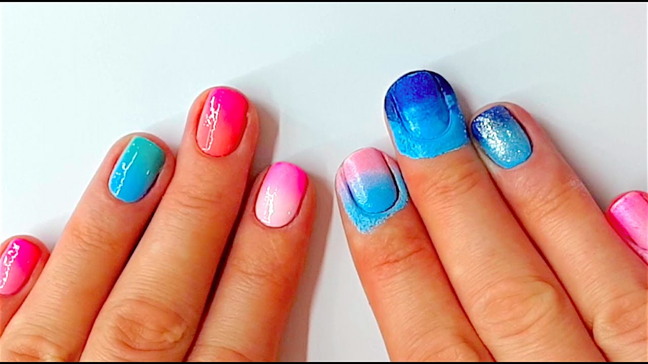 Как правильно делать омбре маникюр + ОШИБКИ градиент маникюра