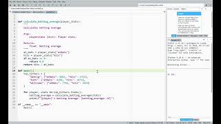 Calculating Players’ Batting Average | CSC 110 Intro to Programming