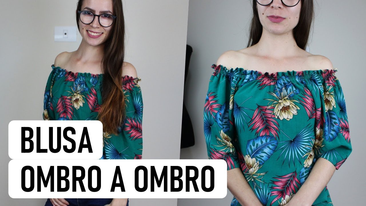 Blusa ombro a ombro SEM MOLDE ✂🧵