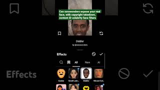 Can sorawonders expose your real face, with copyright takedown, content ID celebrity face filters