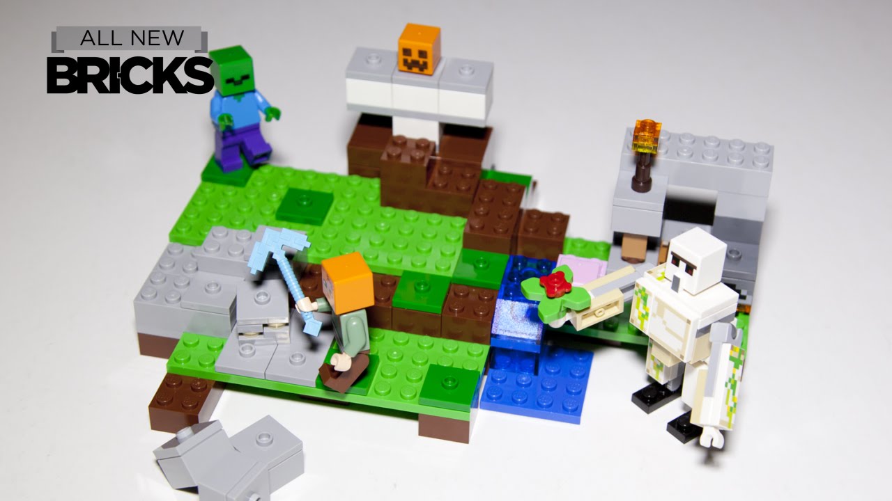 lego minecraft iron golem set