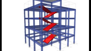 كيفية نمذجة الدرج على برنامج How to model stairs in ETABS