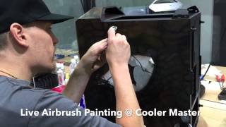 [Computex 2015] Live Airbrush Painting @ Cooler Master