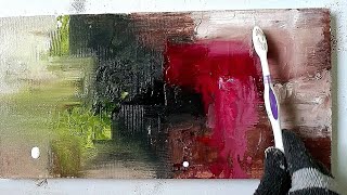 Mastering Texture Art / Acrylic painting on canvas / Step by step / Beginners tutorial