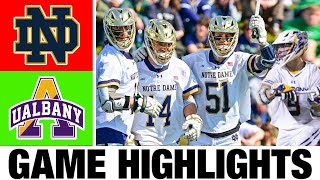 #1 Notre Dame vs UAlbany Lacrosse Highlights - First Round | 2024 College Lacrosse