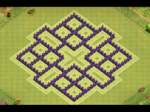 Clash of Clans - Town Hall 8 Awesome Farming Base! (4 