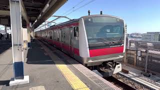 京葉線E233系5000番台千ケヨ554編成+F54編成　新木場駅発車