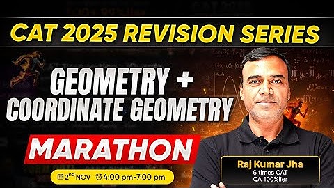 CAT 2025 Quants Revision | Must-Solve Geometry & Coordinate Geometry Questions Before Exam