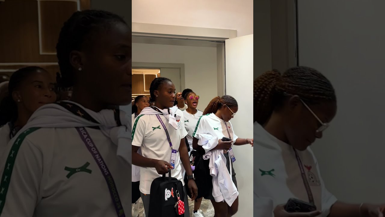 Just another matchday walk-in from the Copper Queens. 🎶🇿🇲 #TotalEnergiesWAFCON2026