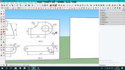 Học sketchup tại Hải Phòng: Dạy vẽ 2D trong sketchup | Teach 2d drawing in sketchup