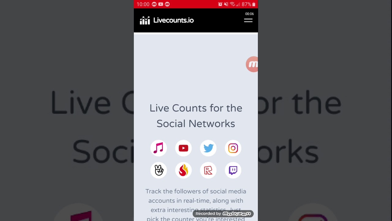 You Can View Live Counts Using A website called livecounts.io