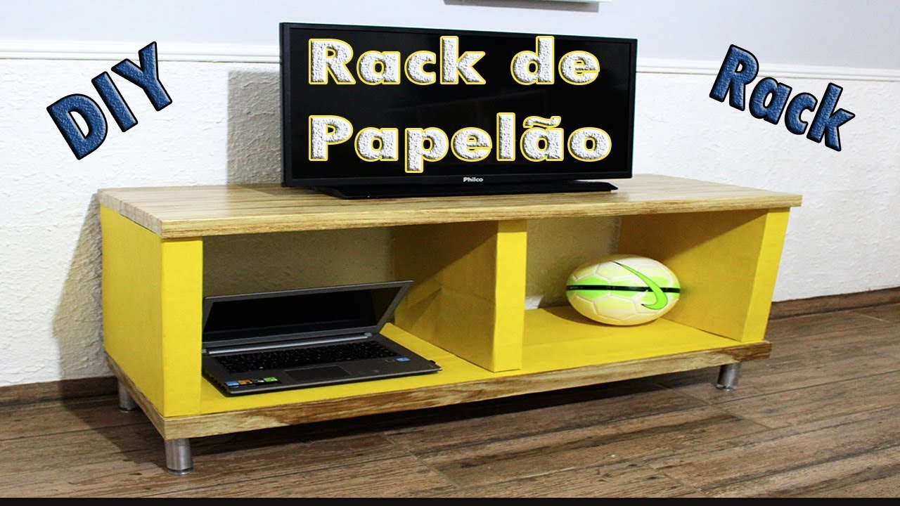 RACK DE PAPELÃO FAÇA VOCÊ MESMO,DIY RACK - YouTube