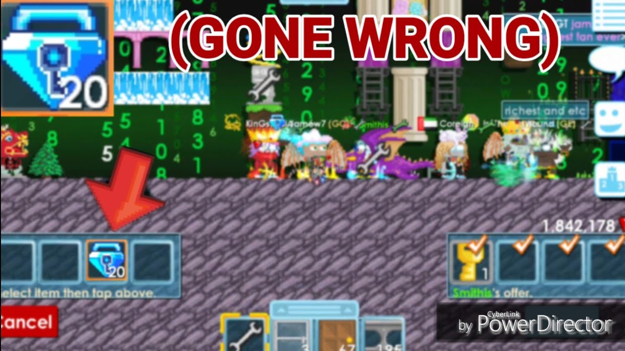 "PRO MIDDLEMAN 20 BLUE GEM LOCK!" (GONE WRONG) OMG!! - Growtopia