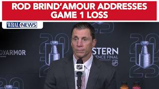 Hurricanes Coach Rod Brind'Amour addresses 5-4 loss in Game 1