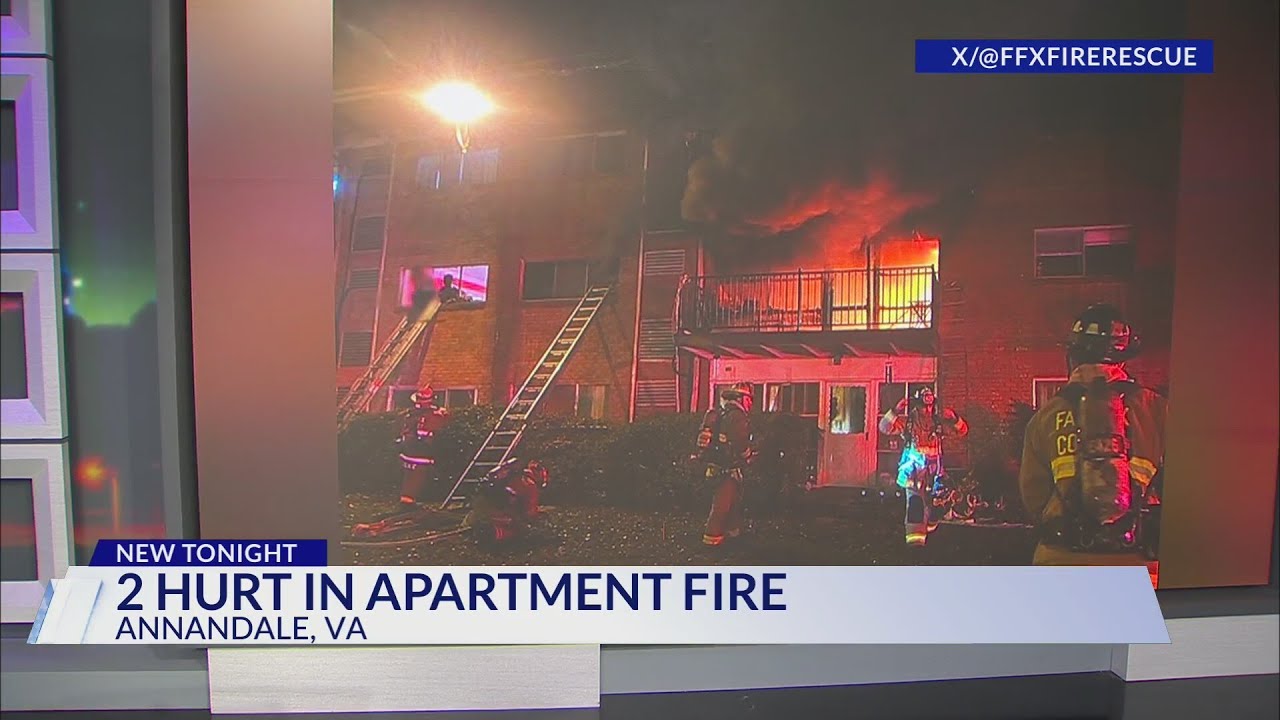 Two injured in Annandale apartment fire - YouTube